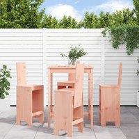 Berkfield Home 5 Piece Garden Bar Set Solid Wood Douglas in Brown