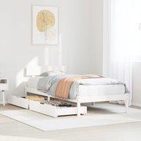 Berkfield Home Bed Frame without Mattress White 90x200 cm Solid Wood Pine