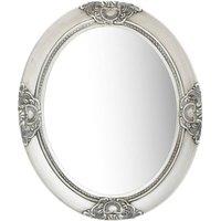 Berkfield Home Wall Mirror Baroque Style 50x60 cm Silver
