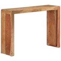 Berkfield Home Console Table 110x30x76 cm Solid Wood Acacia in Brown | Size: 110 x 30 x 76 cm