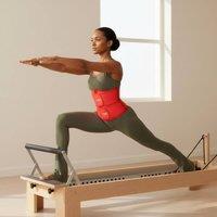 GWB Shapewear Women's W-Shape Sauna Sweat Workout Waist Fitness Band Shapewear in Red | Size: Large