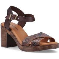 Hush Puppies Women's Georgia Heeled Sandal in Chocolate | Size: 4