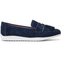 Moda In Pelle Women's 'Elinia' Suede Ballet Pumps in Navy | Size: 6