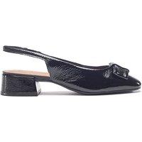 Moda In Pelle Women's 'Ellm' Patent Leather Court Shoes in Black | Size: 5