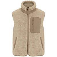 Native Spirit Men's Sherpa Body Warmer in Medium Beige | Size: XS
