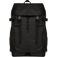 Native Spirit Men's Plain Polyester Backpack in Black