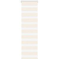 Berkfield Home Zebra Blind Marble Beige 45x100 cm Fabric Width 40.9 cm Polyester