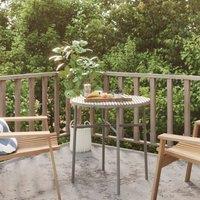 Berkfield Home Tea Table Grey 45 cm Poly Rattan