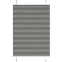 Berkfield Home Pleated Blind Anthracite 100x150 cm Fabric Width 99.4 cm Polyester in Black
