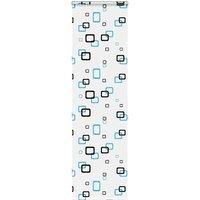 Berkfield Home Shower Roller Blind with Cassette 70x240 cm Fabric Width 66 cm in Black