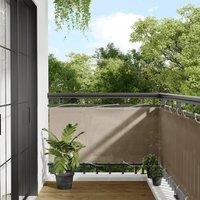 Berkfield Home Balcony Screen Taupe 75x800 cm 100% Polyester Oxford