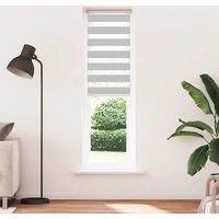 Berkfield Home Zebra Blind Light Grey 55x230 cm Fabric Width 50.9 cm Polyester