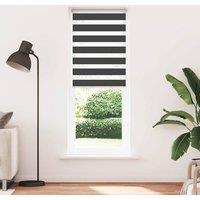 Berkfield Home Zebra Blind Black 85x230 cm Fabric Width 80.9 cm Polyester