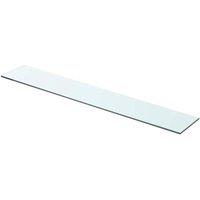 Berkfield Home Shelves 2 pcs Panel Glass Clear 80x12 cm