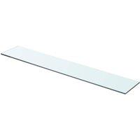 Berkfield Home Shelves 2 pcs Panel Glass Clear 70x12 cm