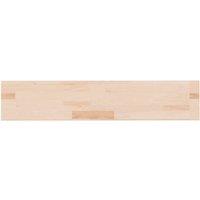 Berkfield Home Shelf Board 100x20x4 cm Untreated Solid Wood Oak in Light Oak | Size: 100 x 20 x 4 cm