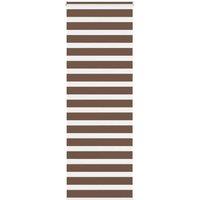 Berkfield Home Zebra Blind Brown 70x230 cm Fabric Width 65.9 cm Polyester