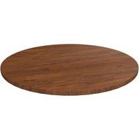 Berkfield Home Round Table Top Dark Brown 50x1.5 cm Treated Solid Wood Oak | Size: 50x1.5 cm