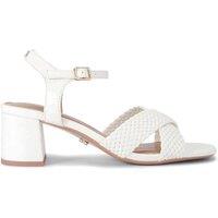 Carvela Women's 'Krypton Weave Block' Heels in Cream | Size: 3