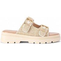 Carvela Women's 'Bormio Buckle' Fabric Sandals in Beige | Size: 3