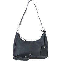 Ashwood Leather Women's Real Leather Shoulder Bag with Detachable Crossbody Strap in Black