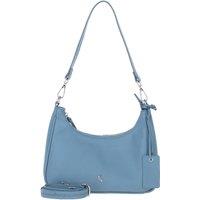 Ashwood Leather Women's Real Leather Shoulder Bag with Detachable Crossbody Strap in Blue