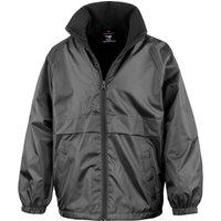 Result Core Microfleece Lined Jacket in Black | Size: 3-4 Years
