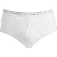 Chums Men's Jockey Y-Front Cotton Briefs Multi Pack Of 9 Underwear in White | Size: 46R