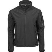 TEE JAYS Men's Performance Softshell Jacket in Black | Size: Small