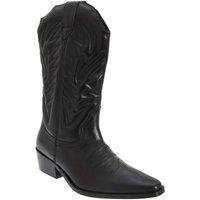 Woodland Men's High Clive Western Cowboy Boots in Black | Size: 10