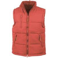 Result Men's Padded Body Warmer in Red | Size: Large