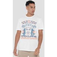 Stranger Things Erica America T-Shirt, White | Size: Medium