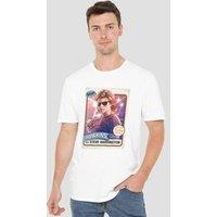 Stranger Things Steve Harrington Hair T-Shirt, White | Size: Large