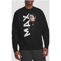 Stranger Things Max Neo Homage Sweatshirt, Black | Size: 2XL