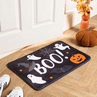 OHS Halloween Ghost Non Slip Decorative Hallway Runner Rug Mat in Black | Size: 40 x 60 cm