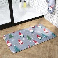 OHS Christmas Gonk Embossed Bath Mats Non-Slip Shower Rug