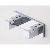 Luxury Living Palermo Bathroom Double Robe Hook in Silver