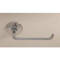 Luxury Living Milano Bathroom Toilet Roll Paper Holder in Silver