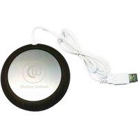 Charles William Elegant Electric Mug Warmer with USB for Coffee or Tea Cups in Black