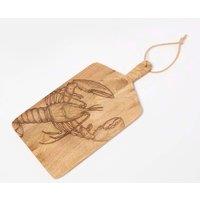 Homescapes Wooden Cutting Board Lobster in Natural