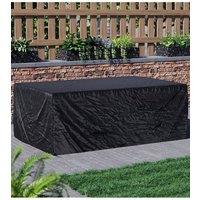 Home Discount Garden Vida Outdoor Furniture Cover UKFR Fabric 200 x 126 x 76 cm in Black