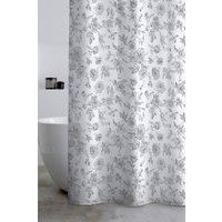 Catherine Lansfield 'Mirabelle Floral' Shower Curtain in Grey | Size: 180 cm width x 180 cm drop