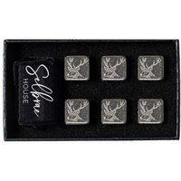 Selbrae House Whisky Stones - Stag in Dark Grey