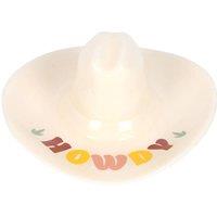 Something Different Howdy Cowboy Hat Trinket Dish in White