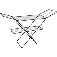 Royalford Large Clothes Airer Laundry Drying Space Foldable Design in Black