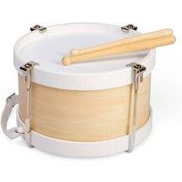 Bigjigs Toys Natural Drum in Natural White