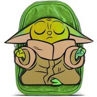 Star Wars The Mandalorian 3D Grogu Patch Shiny Mini Backpack (MP865205STW) in Green