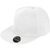 Result Men's Core Bronx Original Flat Peak Snapback Solid Colour Cap in White