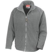 Result Men's High Grade Microfleece Horizon Showerproof Breathable Jacket in Light Grey | Size: Large