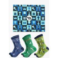 Sock Talk Men's Cricket Bamboo Socks Sports Gift Box | Size: 7-11